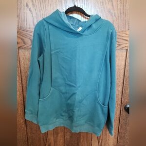 Latched Mama Teal Heavy Hoodie NURSING Sweatshirt